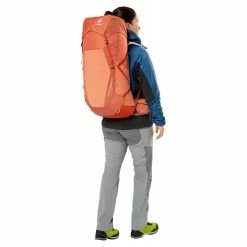 Tout neuf ⌛ Deuter Aircontact Ultra 45+5 SL - Sac à dos trekking femme ✨ -deuter Shop deuter aircontact ultra 455 sl sac a dos trekking femme sienna paprika 11