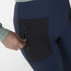 Offres 🔥 Millet Fleece Tights - Pantalon randonnée femme 👏 -deuter Shop millet fleece tights pantalon randonnee femme saphir black 3