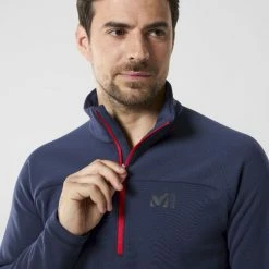 Vente flash 👏 Millet Fusion Pow Po - Polaire homme 🧨 -deuter Shop millet fusion pow po polaire homme saphir 4