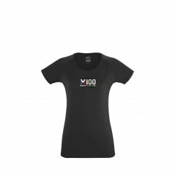 Meilleure vente ⭐ Millet M100 TS SS W - T-shirt femme 👏 -deuter Shop millet m100 ts ss w t shirt femme black 1