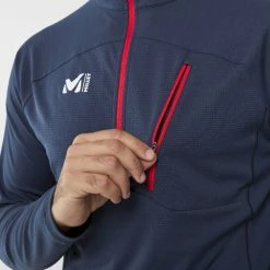 Nouveau 🔥 Millet Morpho Zip Ls - T-shirt homme ⌛ -deuter Shop millet morpho zip ls t shirt homme rust saphir 3