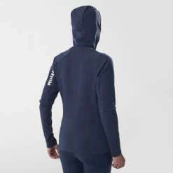 Grosses soldes 🔥 Millet Pierrament Hoodie - Veste softshell femme 🤩 -deuter Shop millet pierrament hoodie veste softshell femme saphir 2