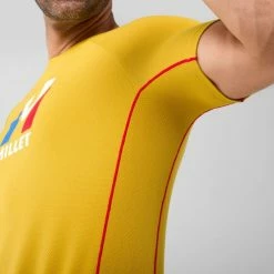 De gros ✨ Millet Trilogy Delta Origin SS - T-shirt homme 🤩 -deuter Shop millet trilogy delta origin ss t shirt homme mustard 4