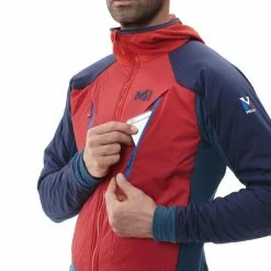 Bon marché 😉 Millet Trilogy Hybrid Alp Hoodie M - Polaire à capuche homme ✨ -deuter Shop millet trilogy hybrid alp hoodie m polaire a capuche homme saphir rouge 3