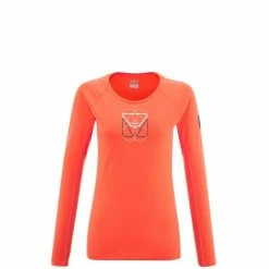 Budget 😉 Millet Trilogy Round Logo TS LS - T-shirt femme 🔔 19 Budget 😉 Millet Trilogy Round Logo TS LS - T-shirt femme 🔔 -deuter Shop millet trilogy round logo ts ls t shirt femme coral chrome