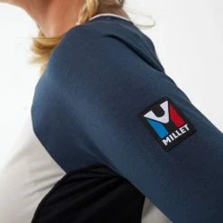 Budget 😉 Millet Trilogy Round Logo TS LS - T-shirt femme 🔔 15 Budget 😉 Millet Trilogy Round Logo TS LS - T-shirt femme 🔔 -deuter Shop millet trilogy round logo ts ls t shirt femme dawn saphir 4